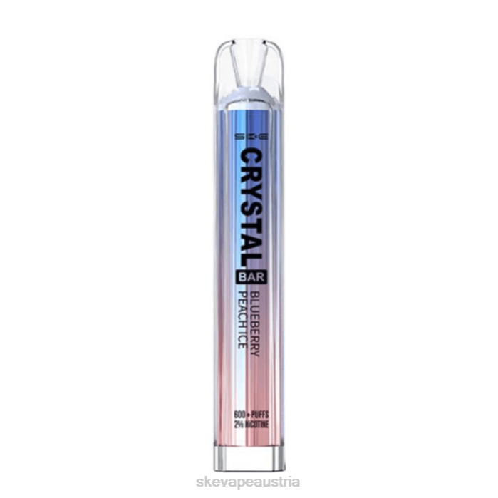 SKE Crystal Bar Einweg-Vaporizer Blaubeer-Pfirsich-Eis 80Z681 - SKE Vape Crystal