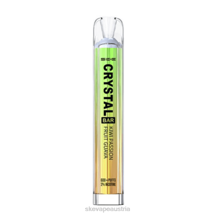 SKE Crystal Bar Einweg-Vaporizer Kiwi, Passionsfrucht, Guave 80Z682 - SKE Vape Austria