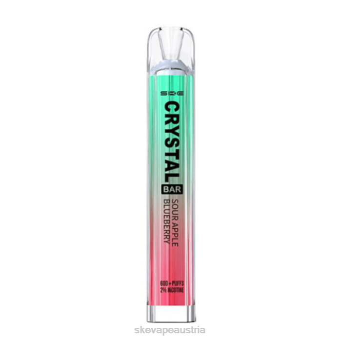 SKE Crystal Bar Einweg-Vaporizer saurer Apfel und Blaubeere 80Z684 - SKE Vape Wien