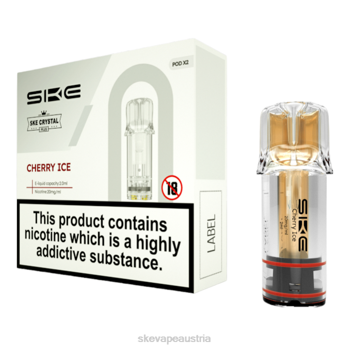 SKE Crystal Vapes und Pods Kirscheis 80Z6106 - SKE Austria